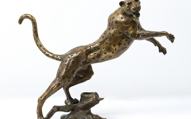 Richard MacDonald Manner Bronze Model Of A Leopard