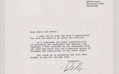 Richard Nixon Typed Signed Letter Beckett LOA