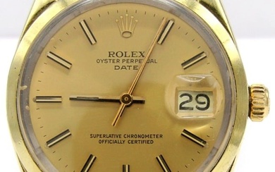 Rolex Date 34mm Gold Capped Case
