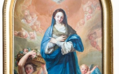 SEGUIDOR DE VICENTE LÓPEZ PORTAÑA (S. XIX / .), Inmaculada Concepción