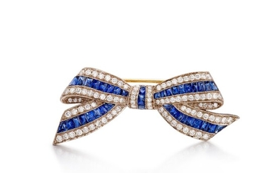 Sapphire and Diamond Brooch | 藍寶石 配 鑽石 胸針