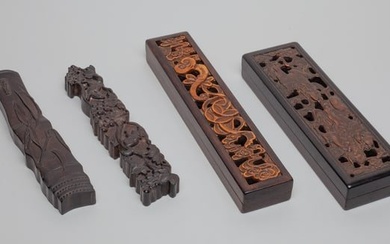 Set Chinese Wood Paper Weights
