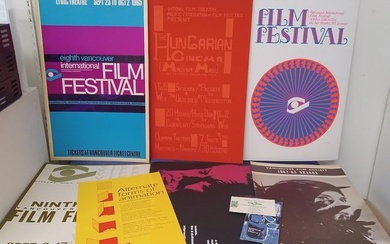 Set of 11 Vintage Modern Art Film Festival and Event Posters and Pamphlets
