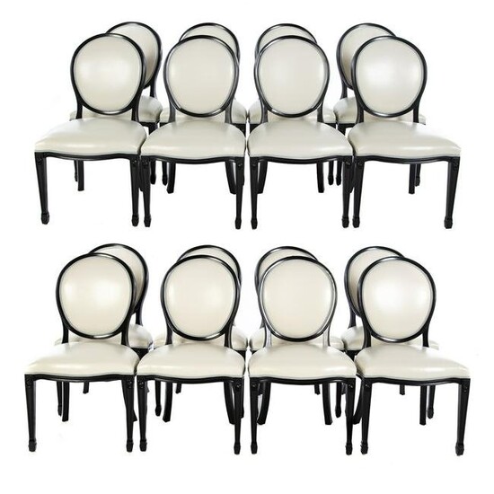 Set of 16 Contemporary Dining Chairs