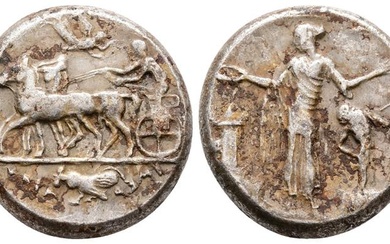 Sicily, Himera, c. 440-430/25 BC. Replica of AR Tetradrachm (25...