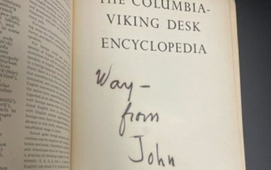 Signed Columbia Viking Desk Encyclopedia