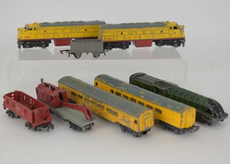 Small collection of diecast model trains to include 'Lone Star'...