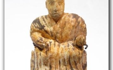South Arabian Marble Figure, c. 2nd-1st Century B.C.
