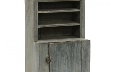 Southern Painted Child's Stepback Cupboard