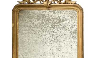 Specchiera in legno dorato a foglia, Luigi Filippo