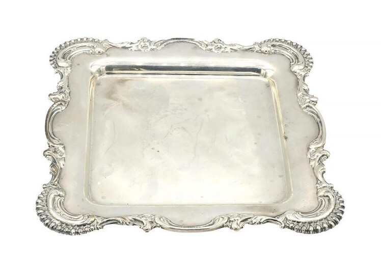Sterling Silver Square Serving Tray