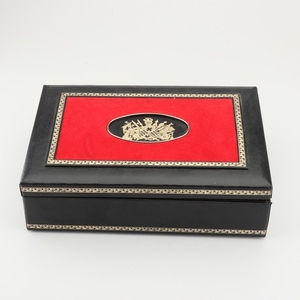 Swank Jewelry Case with Bejeweled Cufflinks and Tie Pins