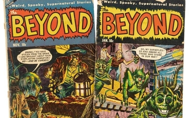 The BEYOND #s 23 & 24 * Lot of Two Low-Grade ACE Horror