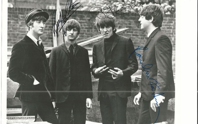 The Beatles rare vintage signed photo