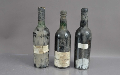 Three bottles of various Ports