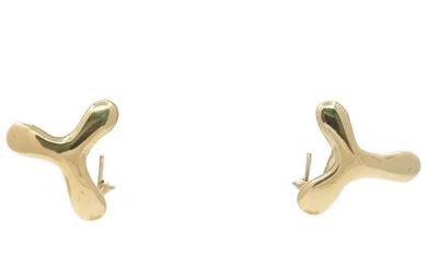 Tiffany & Co. Retired Vintage 18K Yellow Gold Clip Earrings