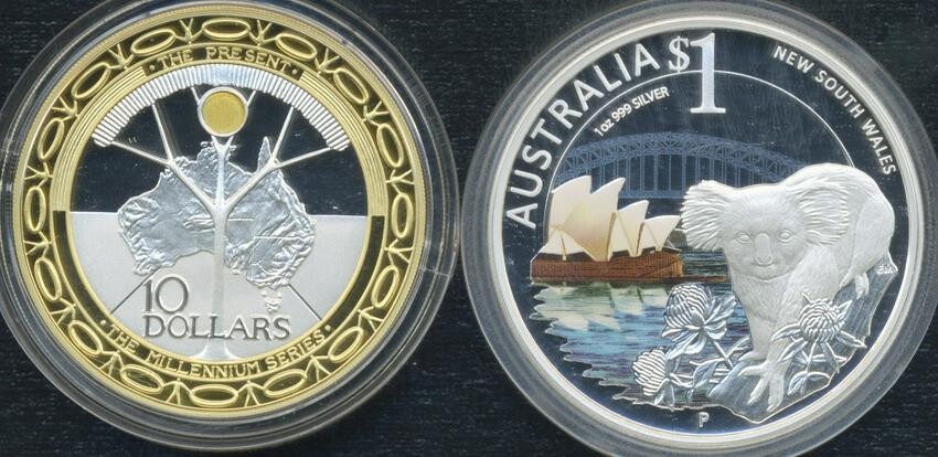 Two .999 Silver Australian Coin Sets