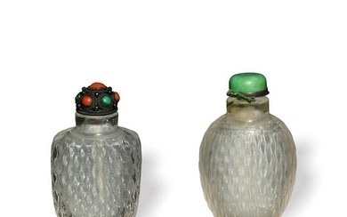 Two Chinese Crystal Snuff Bottles, 19th Century