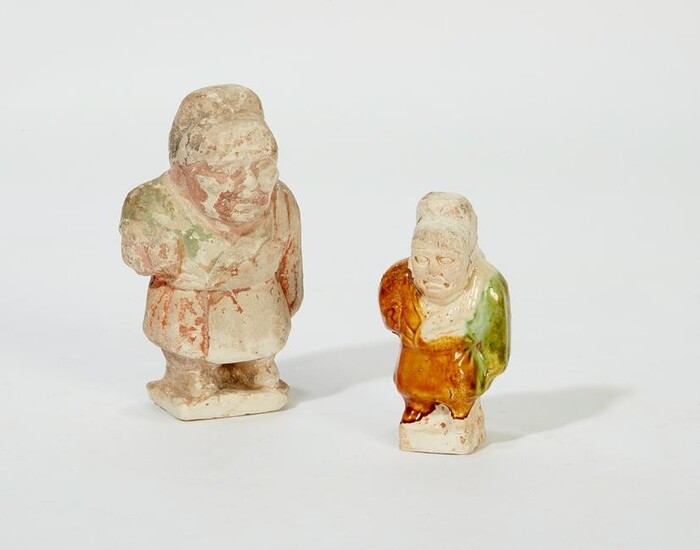 Two Chinese pottery figures