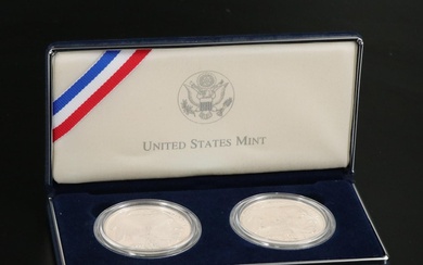 Two-Coin 2001 American Buffalo Commemorative Silver Dollar Set