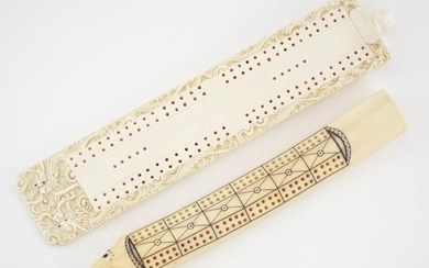 Two Early 20th C. Inuit Cribbage Boards