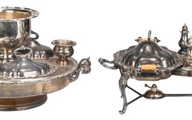 Two Large Silver Plate Servers