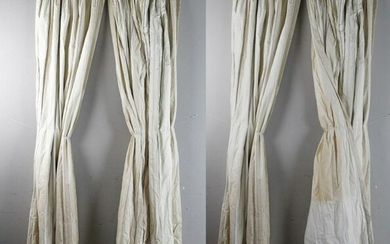 Two Pairs of Lined Drapes
