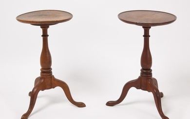 Two Round Top Candlestands