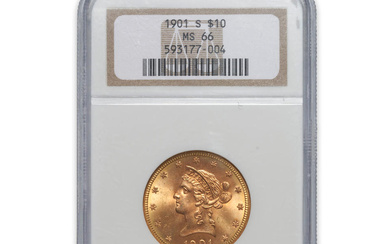 United States 1901-S Liberty $10 Eagle Gold Coin.