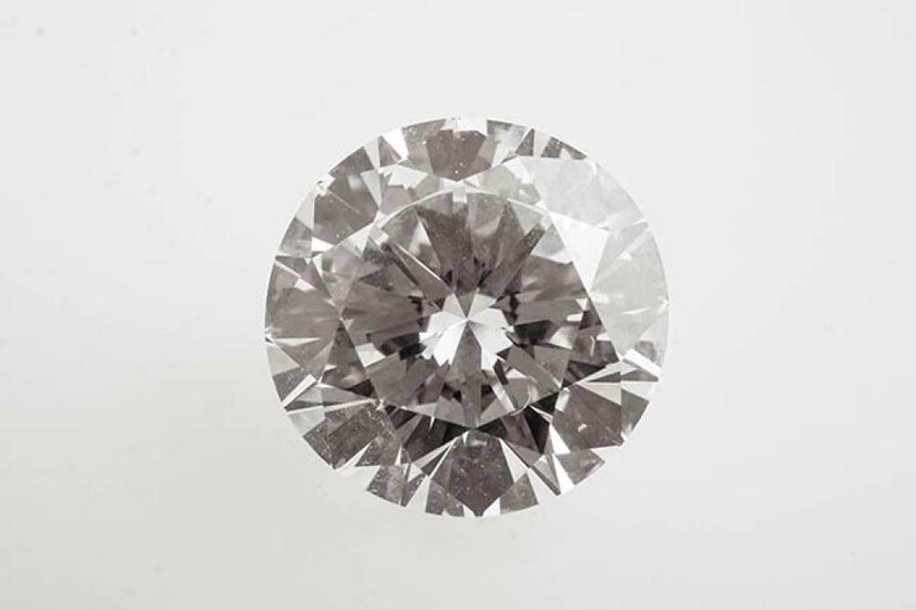 Unmounted 6.61 Carat Round Brilliant-Cut Diamond