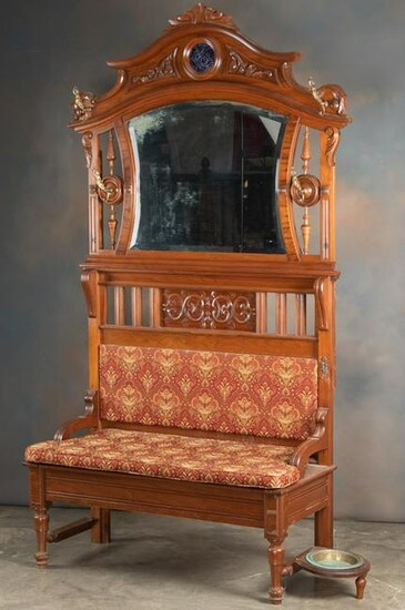 Very unusual American antique, Victorian walnut Lift