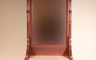 Victorian Mahogany Marble Top Chest with Mirror