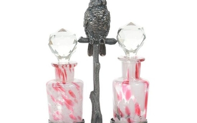 Victorian Perfume Holder, Tufts #2887 Silverplate