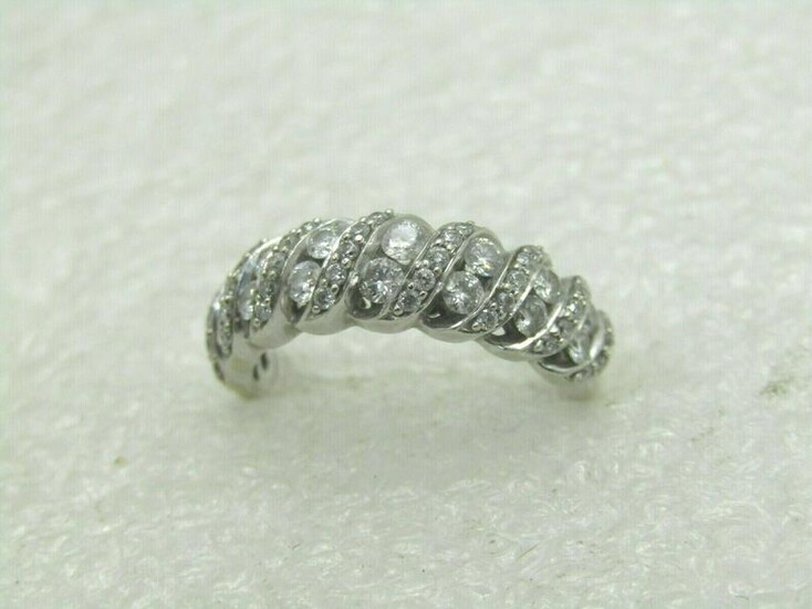 Vintage 14kt Diamond Band Ring, 54 Diamonds, Sz. 6