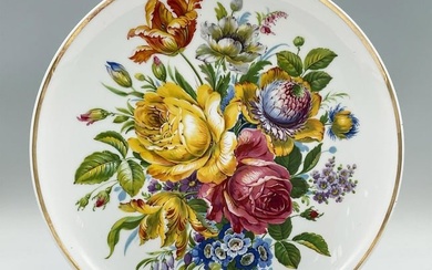 Vintage Italian Limoges Porcelain Floral Bowl