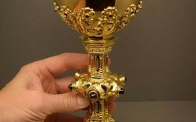 Vintage Traditional Hand Crafted Chalice + All 24k