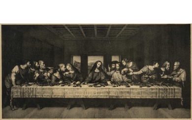 W. GILLER (*1805) after VINCI (*1452), The Last Supper, Milan, Lithography