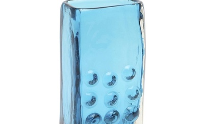 WHITEFRIARS GLASS 'MOBILE PHONE' VASE. Designed by Geoffrey ...