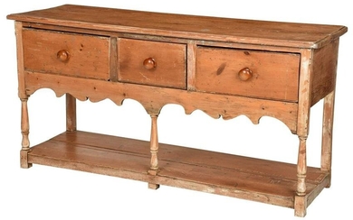 Welsh Pine Three Drawer Dresser