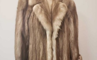 York Furrier Stone Marten Fur Coat