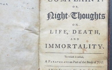 Young, Night Thoughts Life Death Immortality, 1765