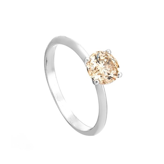 0.94 tcw Diamond Ring - 14 kt. White gold - Ring - 0.94 ct Diamond - No Reserve Price