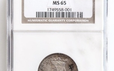 1893 Isabella Commemorative Quarter, NGC MS65.