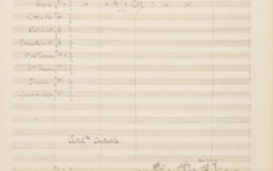 GOUNOD Charles (1818 1893). MANUSCRIT MUSICAL auto…