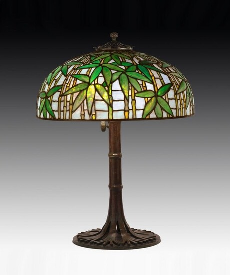 Tiffany Studios, New York,"Bamboo" Table Lamp