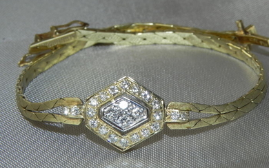 14 kt. Gold - Bracelet Diamond - Diamond