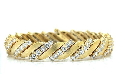 14K Yellow Gold 8.50 Ct. Diamond Bracelet