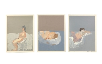 BERNARD MYERS (1925-2007) Three nudes each signed ‘B...