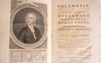 1747 POLUMETIS ILLUSTRATED ROMAN POETRY ANCIENT ARTISTS antique FOLIO in ENGLISH