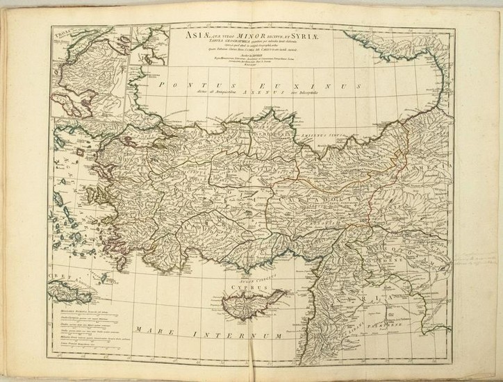 1764 d'Anville Map of Turkey and Parts of the Middle